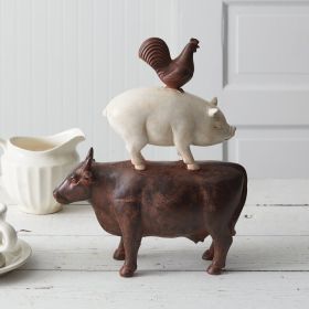 Stacked Animals Ranch Figurine