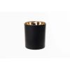 EOTW Candle Supply 10 oz. 12 Pack Empty Luxury Matte Black Copper Gold Reflective Jars for Candle Making.