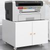 Office furniture Copier Cabinet white 2 door steel copier stand mobile pedestal file Printer Stand