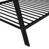 House Bed Tent Bed Frame Twin Size Metal Floor Play House Bed with Slat for Kids Girls Boys , No Box Spring Needed Black