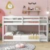 Floor Bunk Bed, White