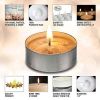 Ohr Candles 4 Hour Unscented Tealight Candles - White, 100 Pack