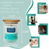 Sea Salt Scented Candles for Home - Jar Candles 8.4 oz - Wooden Wick Candles - Candles Gifts for Women - Aromatherapy Candles