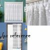 Short Kitchen Semi-Sheer Cafe Tier Curtain Pendant Doorway Hallway Curtain,59x35 inch